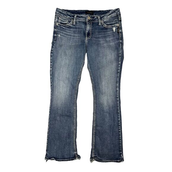 Silver Jeans Women’s 31 Elyse Mid Rise Bootcut Denim Stretch Country Cowgirl - Picture 1 of 8